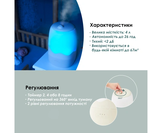 Ультразвуковий зволожувач повітря Babymoov Humidifier Wave