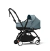 Универсальная коляска 2 в 1 с люлькой newborn shell Stokke YOYO³ Aqua (шасси Black)