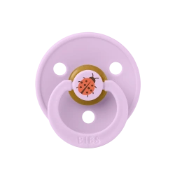 Пустушка BIBS Pacifier Studio Colour Ladybug Latex Size 2 Violet Sky - зображення