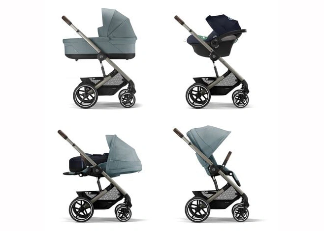 Купити Прогулянкова коляска Cybex Balios S Lux SLV Ocean Blue  з доставкою по Україні | KIDSLINE-40 - зображення