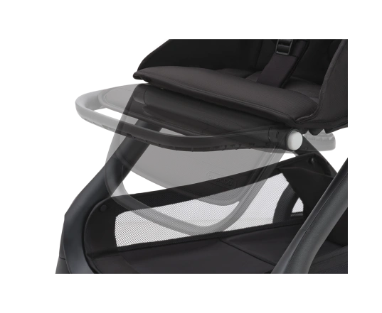 Прогулочная коляска Bugaboo DRAGONFLY без капюшона - black/midnight black