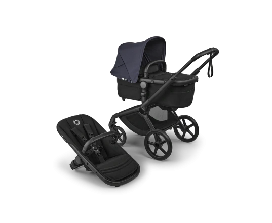 Універсальна коляска 2в1 Bugaboo FOX 5 RENEW - black/heritage black deep indigo
