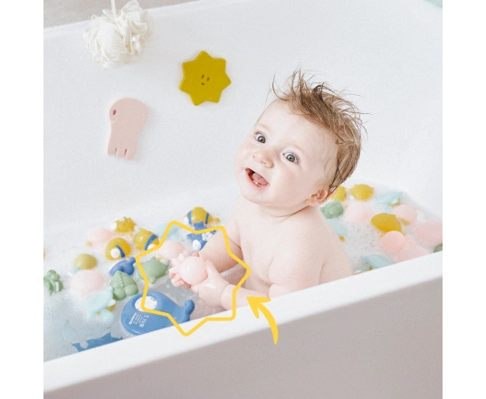Іграшки для купання Badabulle RIGOLO SPLASH x6