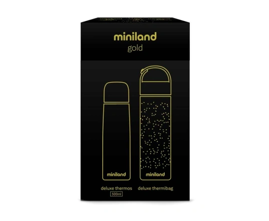 Термос для рідин золото + термосумка Miniland Deluxe Thermos Gold 500ML