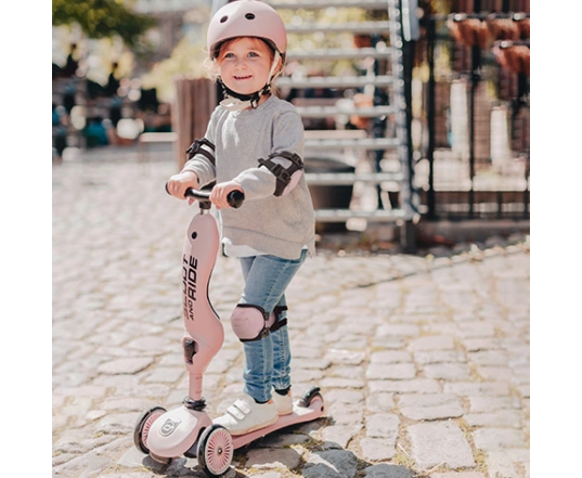 Комплект защитный детский Scoot and Ride, розовый, XXS, до 25 кг