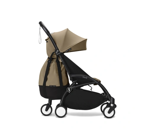 Универсальная коляска 2 в 1 с люлькой newborn shell Stokke YOYO³  Toffee (шасси Black)