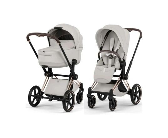 Коляска Cybex PRIAM Style Collection 5.0 - city grey (шасі Rosegold)
