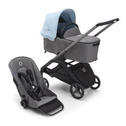 Універсальна коляска 2в1 Bugaboo DRAGONFLY - grafite/grey melange skyline blue - зображення