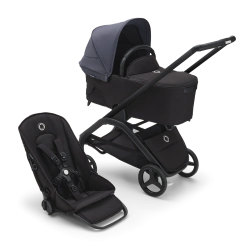 Универсальная коляска 2в1 Bugaboo DRAGONFLY - black/midnight black stormy blue - изображение
