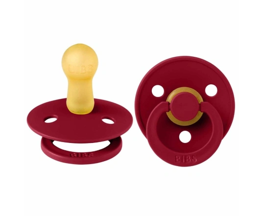 Соска пустушка BIBS Colour Latex Size 1 Ruby