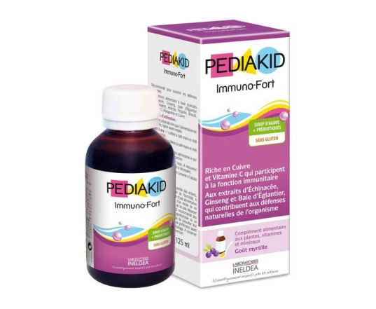 Натуральний питний засіб імунно-зміцнюючий PEDIAKID IMMUNO-FORT 125 мл