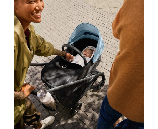 Универсальная коляска 2в1 Bugaboo DRAGONFLY - black/midnight black stormy blue