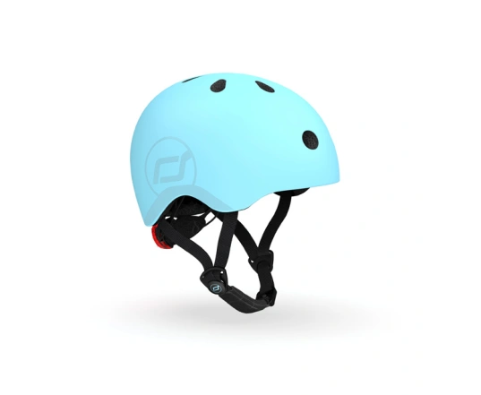 Шолом захисний дитячий Scoot and Ride, лохина, з ліхтариком, 51-55см