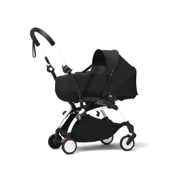 Універсальна коляска 2 в 1 з люлькою newborn shell Stokke YOYO³ Black (шасі White) - зображення