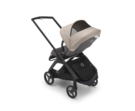 Прогулянкова коляска Bugaboo DRAGONFLY - black/grey melange desert taupe