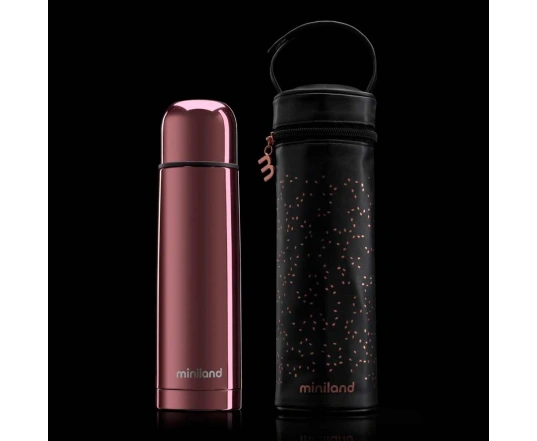 Термос для рідин рожеве золото + термосумка Miniland Deluxe Thermos Rose 500ML