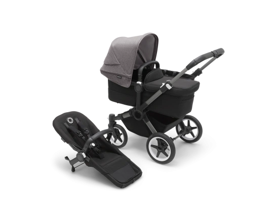 Універсальна коляска 2в1 Bugaboo Donkey5 Mono Grey mеlange/Midnight black-Grey mélange