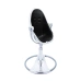 Стульчик для кормления Bloom Fresco Silver в комплекте с вкладышами из экокожи - Midnight black