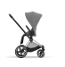 Прогулянкова коляска Cybex Priam Mirage Grey (шасі Chrome Black)