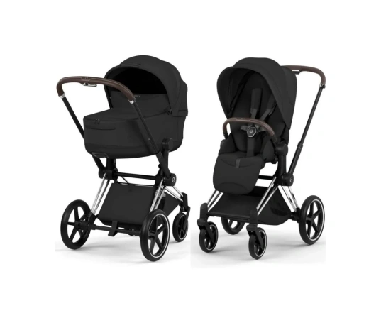 Коляска Cybex PRIAM Style Collection 5.0 - sepia black (шасі Chrome Brown)