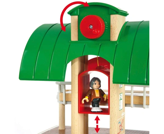 Железная дорога BRIO двухуровневая с вокзалом (33512)