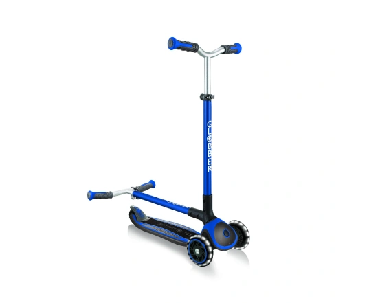Самокат GLOBBER серії MASTER LIGHTS синій, колеса з підсвіткою, 50кг, 4+