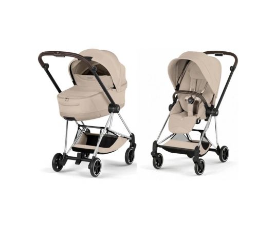 Коляска 2 в 1 Cybex MIOS Style Collection 5.0 - cozy beige (шасі Chrome)