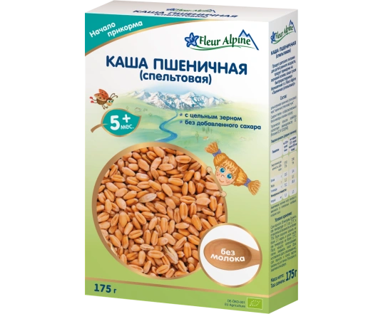 Безмолочна каша Fleur Alpine - Пшенична (спельтова) 175г.
