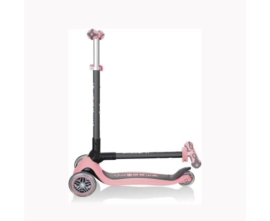 Самокат GLOBBER серії GO UP DELUXE LIGHTS 5в1 пастельно-рожевий, колеса світяться 20/50кг