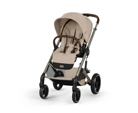 Прогулянкова коляска Cybex BALIOS S LUX TPE - almond beige (з бампером)