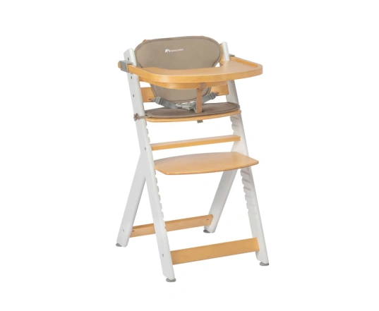 Стульчик для кормления с вкладышем Bebe Confort TIMBA - light wood/beige
