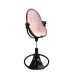 Стульчик для кормления Bloom Fresco Black в комплекте с хлопковыми вкладышами - Blush pink