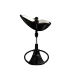 Стульчик для кормления Bloom Fresco Black в комплекте с вкладышами из экокожи - Coconut white