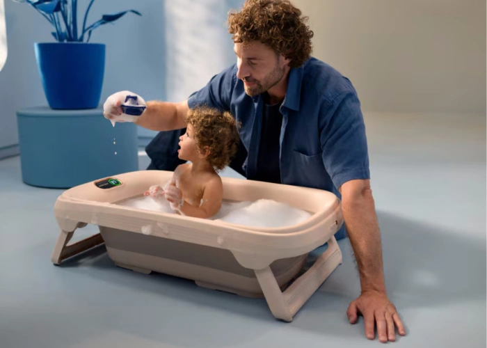 Розкладна ванна Maxi-Cosi INDIGO PLUS з вкладкою - muted terra-50 Розкладна ванночка Maxi-Cosi Indigo Plus купити з доставкою-50 - зображення
