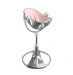 Стульчик для кормления Bloom Fresco Silver в комплекте с хлопковыми вкладышами - Blush pink