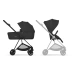 Коляска 2 в 1 Cybex MIOS Style Collection 5.0 - sepia black (шасі Matt Black)