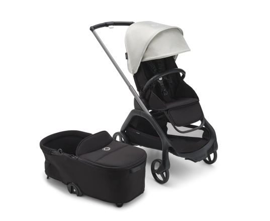 Универсальная коляска 2в1 Bugaboo DRAGONFLY - black/grey melange misty white