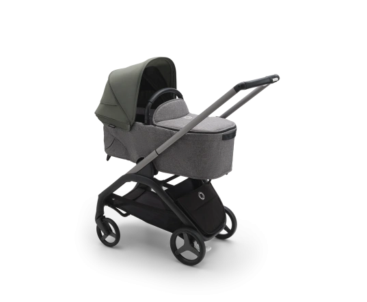 Универсальная коляска 2в1 Bugaboo DRAGONFLY - grafite/grey melange forest green