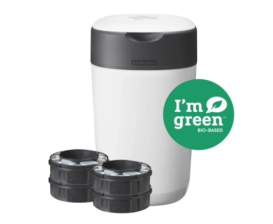 Комплект накопичувач підгузників Tommee Tippee Twist & Click Білий + 4 змінні касети