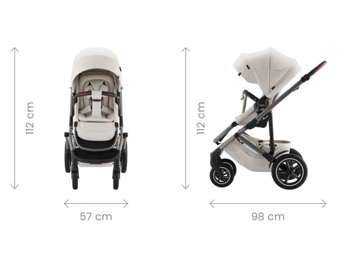 Коляска 2 в 1 Britax Römer SMILE 5Z STYLE - harbor blue-67 Britax Römer SMILE 5Z — коляска 2в1 (від народження до 4 років)-67 - зображення