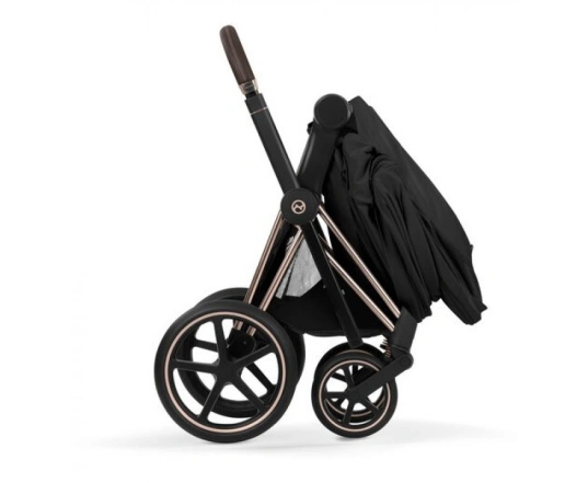 Коляска Cybex PRIAM Style Collection 5.0 - sepia black (шасі Rosegold)