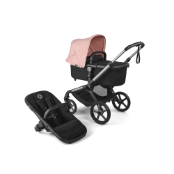 Универсальная коляска 2в1 Bugaboo FOX 5 RENEW - grafite/heritage black morning pink - изображение