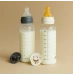 Пляшечка для годування BIBS Baby Round Silicone 270 мл середній потік Ivory