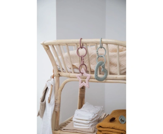 Іграшка - прорізувач BIBS Baby Bitie Star Pink Plum