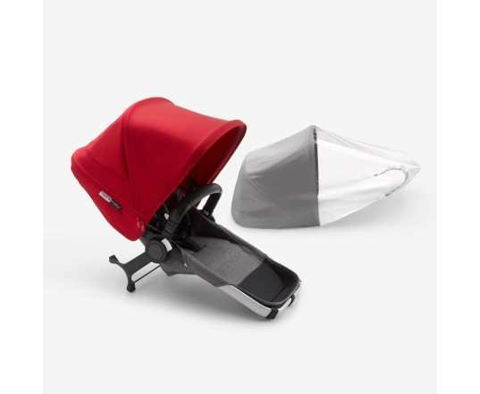 Прогулянковий блок коляски Bugaboo Donkey3 Alu/Grey Melange/Red
