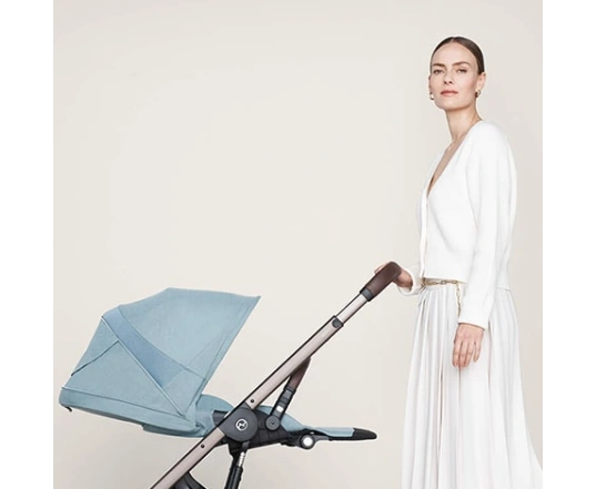 Прогулянкова коляска Cybex BALIOS S LUX SLV - stone grey (с бампером)