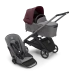 Универсальная коляска 2в1 Bugaboo DRAGONFLY - grafite/grey melange dark cherry