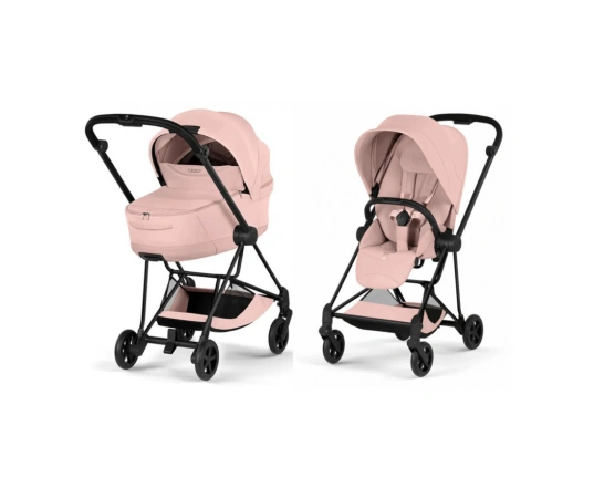Коляска 2 в 1 Cybex MIOS Style Collection 5.0 - peach pink (шасі Matt Black)