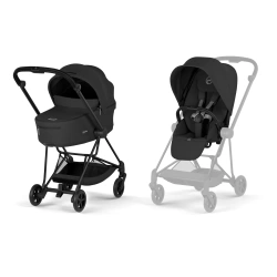 Коляска 2 в 1 Cybex MIOS Style Collection 5.0 - sepia black (шасі Matt Black) - изображение