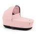 Коляска Cybex Priam 2 в 1 - люлька Peach Pink + прогулянка Mirage Grey + шасі Matt Black